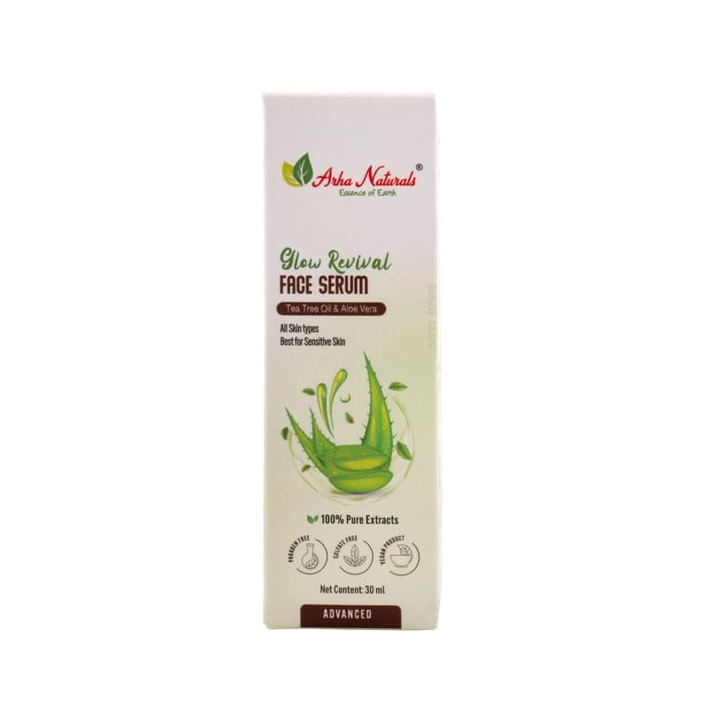 Arha Naturals Organic Glow Revival Face Serum |Acne Treatment | Evens Skin Tone | Reduce Inflammation (30ml)