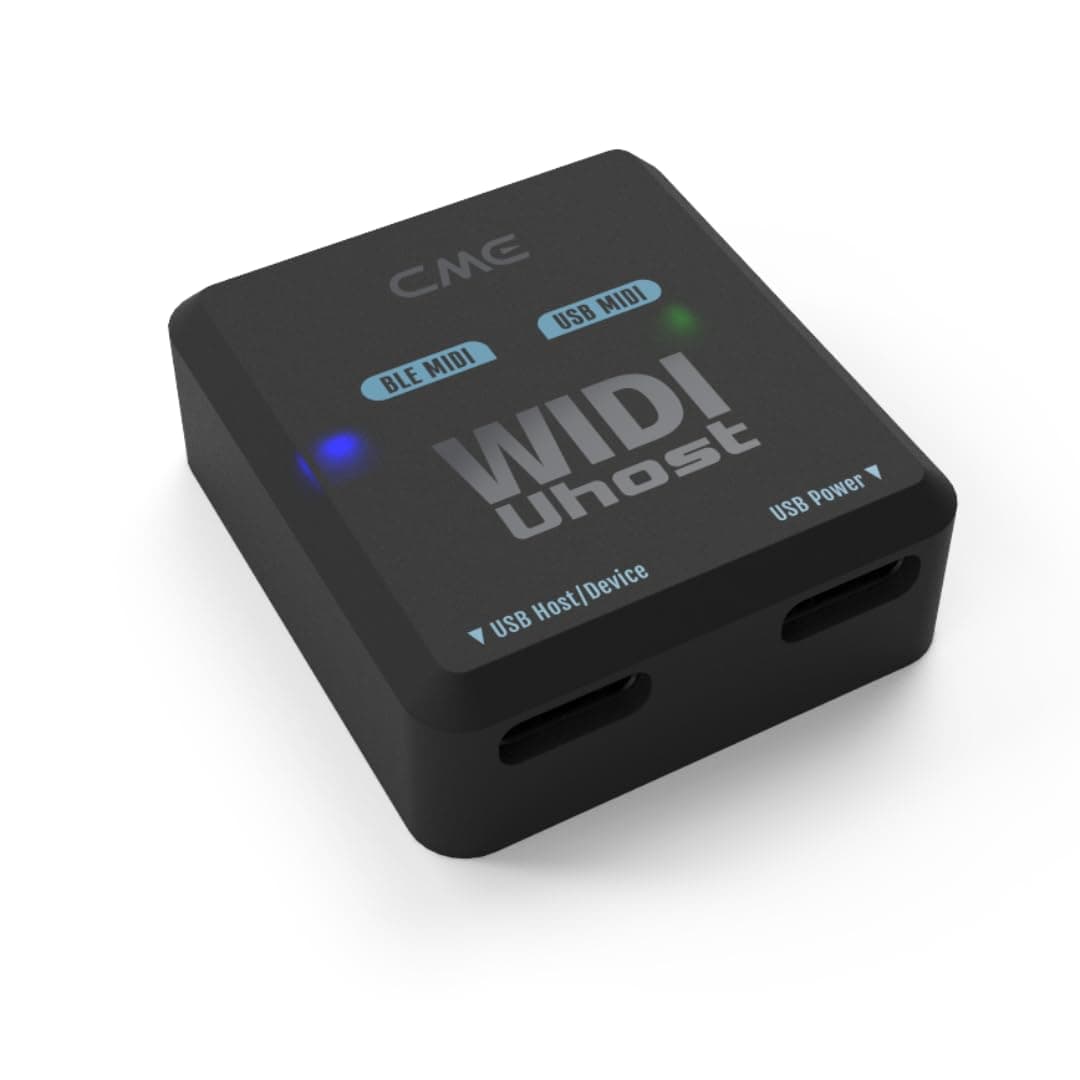 CME WIDI Uhost – Premium Bluetooth MIDI Interface & USB Host for Class-Compliant Instruments, Controllers & Keyboards – Works with Windows, Mac, iOS, Android, Linux, ChromeOS