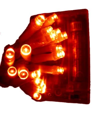 Red Battery Operated LED Light String