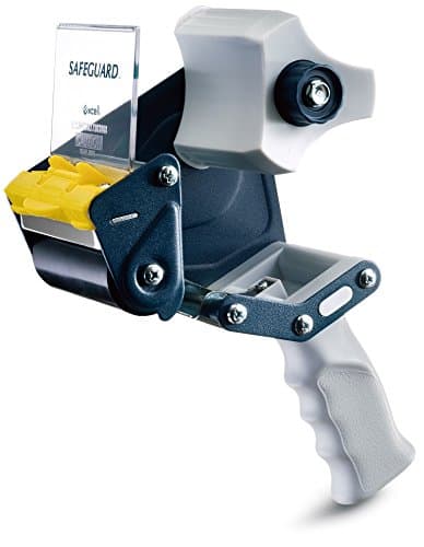 T.R.U. EC-306 Blue/Gray Premium Carton Sealing Hand Held Tape Dispenser: 3 in. Wide (3 in. core) (Pack of 12)