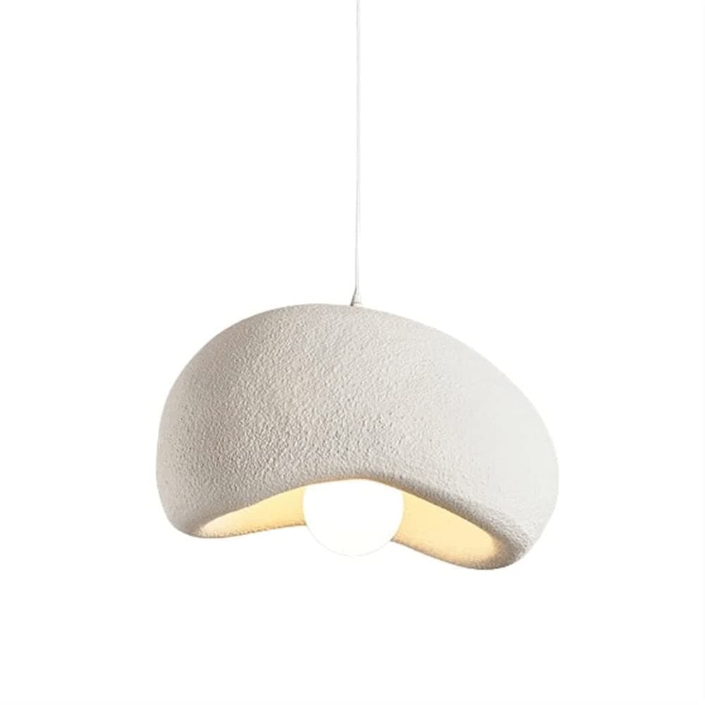 Nordic Simplicity Chandelier Wabi-sabi Resin Pendant Light Japanese Style Restaurant Hanging Lamp Adjustable E27 Lighting Fixture, for Kitchen Restaurant (Color : A, Size : 40 * 20cm)