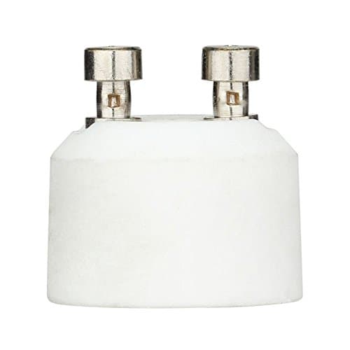 (GU10 to MR16) - GU10 Bayonet Base Socket to Mini Bi-Pin MR16 GU5.3 G4 Socket Base Adapter Converter For LED CFL Halogen Lights (12 Pack)