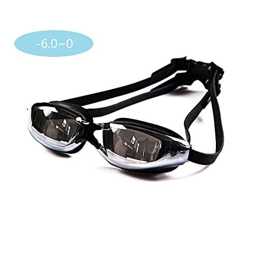 PINK NOTES Prescription Swim Goggles, Optical Corrective Swimming Goggles, Leakproof Anti-Fog UV Protection, Nearsighted Shortsighted Myopia Swimming Goggles