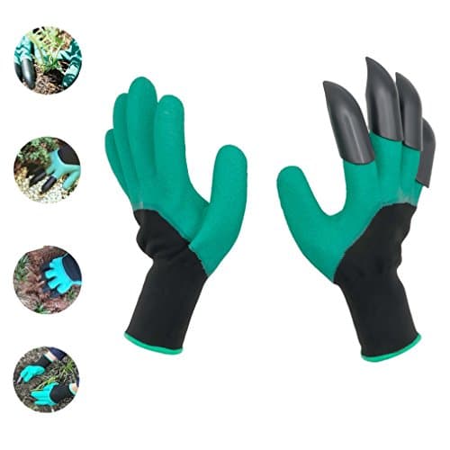 Garden Gloves, Lucius Garden Gloves The Claw Garden with Quick Dig and Quick Plant No Plants Hurt Claws with 2 Pair of Gloves