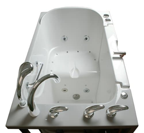 Wheelchair Access 4.33 Ft. Walk-In Hydro And Air Bath Tub In White-Ella Walk In Baths-305224R