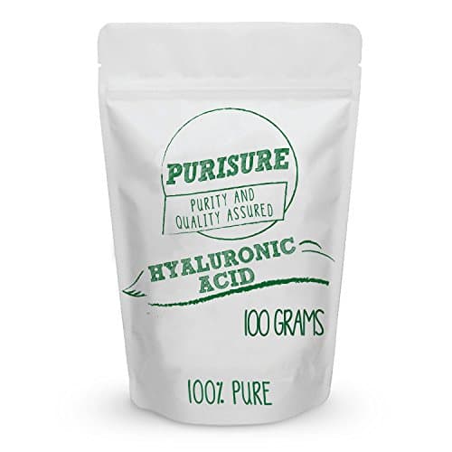 Hyaluronic Acid Powder 100g (1000 Servings), Improved Joint Health, Healthy Young Skin, Make Your Own DIY Anti-Aging Serum, Cream, Lotion, or Gel