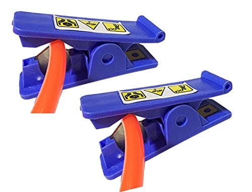Hose Cutter PVC Nylon Plastic Rubber Tube Cutter Air Hose Cutting up Scissor to 1/2 Inches OD, Blue, 2PCS