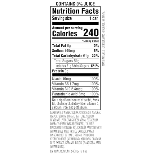 Rockstar Energy Drink Punched Watermelon, 16oz Cans (12 Pack) (Packaging May Vary)