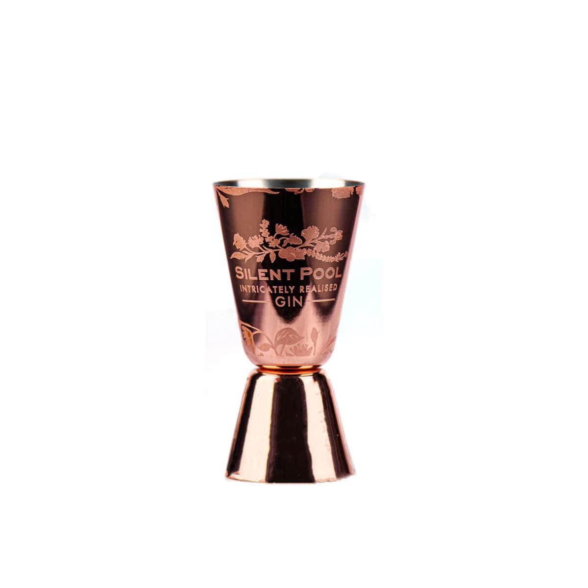 Silent Pool Gin Copper Bar Jigger - Reversible Single & Double & Spirit Measurer