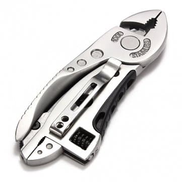 5-in-1 Mini Multi-Purpose Adjustable Wrench Jaw + Screwdriver + Pliers + Knife Tool Kit Portable Travel by Wealthy Enterprise