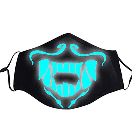 Rushine Unisex Magic Pattern Cosplay Luminous Cotton Mouth Muffle