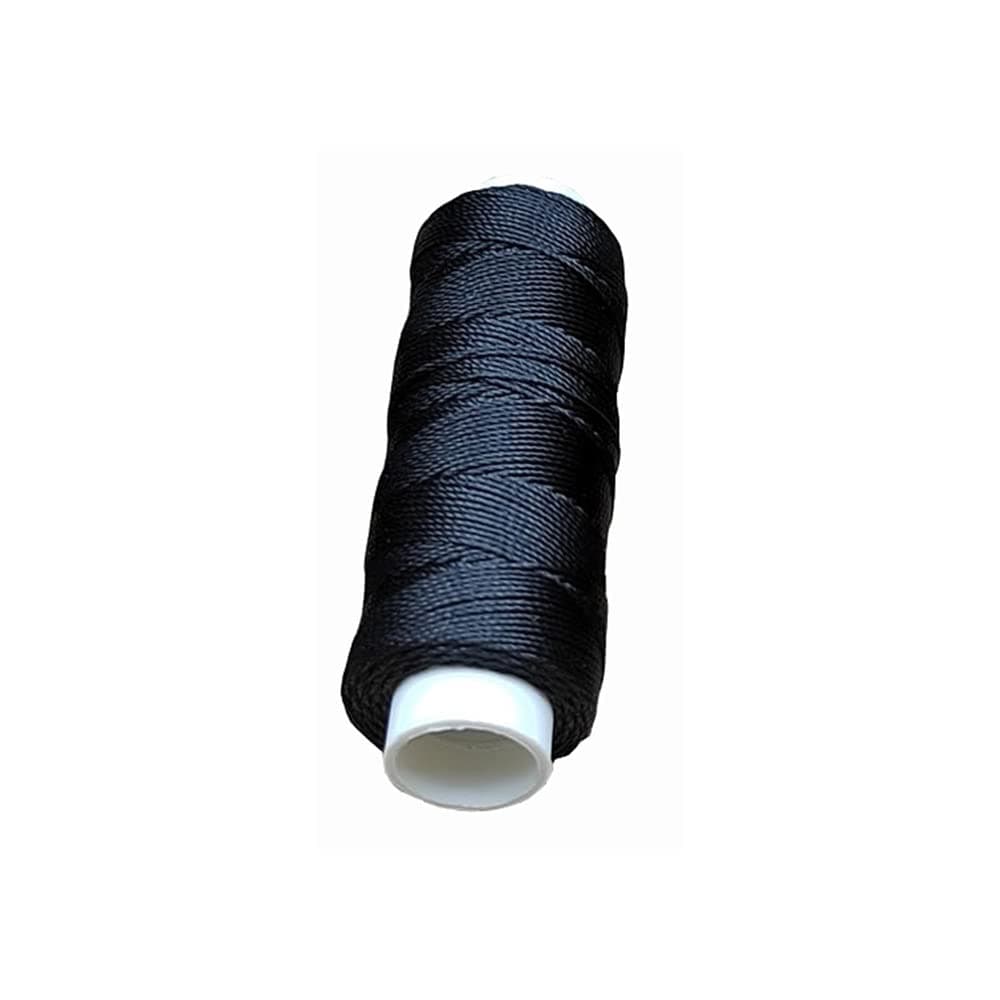 GAWEGM Ship Model Accessories - 0.45MM Ancient Sailing Professional Ropes Black Rope Ladder Fittings 1 Roll