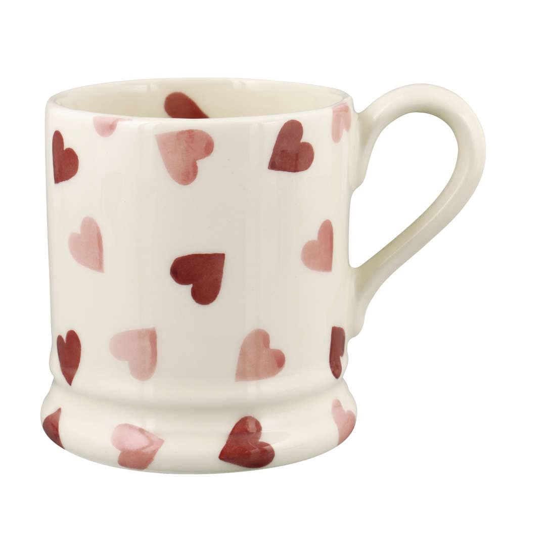 Pink Hearts 1/2 Pint Mug