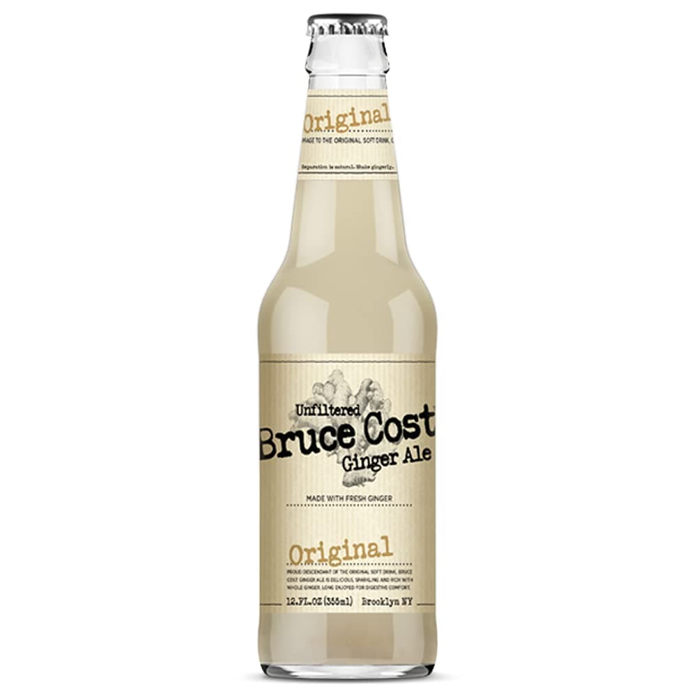 Bruce Cost - Unfiltered Ginger Ale - Original - 12 oz (9 Glass Bottles)