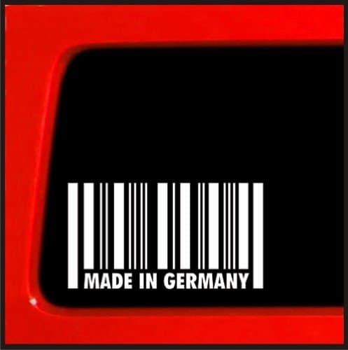 Sticker Connection | Made in Germany Bumper Sticker Decal for Car, Truck, Window, Laptop | 5" (White)