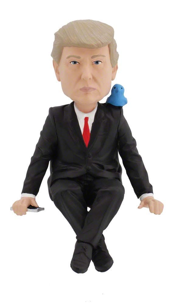 Royal Bobbles Donald Trump Media Monitor Bobblehead (Computer Sitter), Premium Polyresin Lifelike Figure, Unique Serial Number, Exquisite Detail