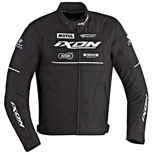 IXON Matrix Blouson Moto Textile Noir et Blanc
