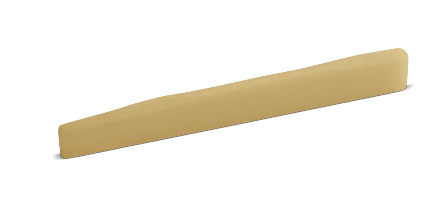 Unbleached 2.5 mm Thick Bone Saddle – Fits Some Post-1996 Martin® Guitars – 11 mm Height - Wave Compensated