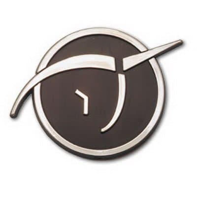 Black/Chrome Unicorn Car Emblem