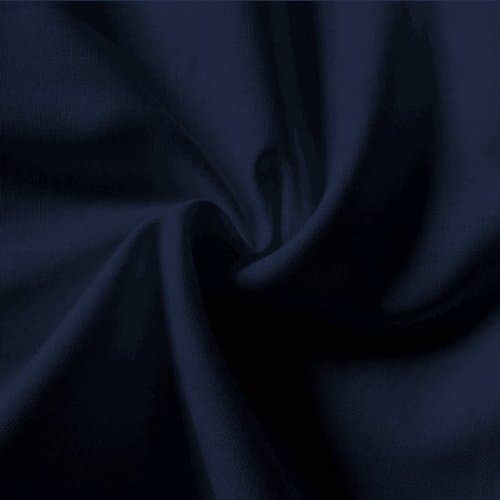 Plain Navy Blue 100% Cotton Fabric 145cm Wide per metre