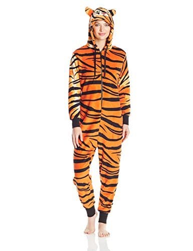 Totally Pink Women's Plush Specialty Tiger Onesie
