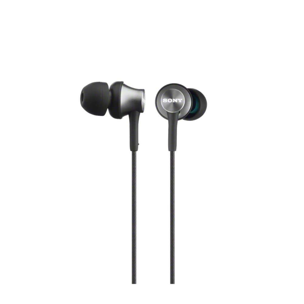 Sony MDR-EX450AP In-Ear Headphones with Aluminium Housing and Smartphone Control - Black