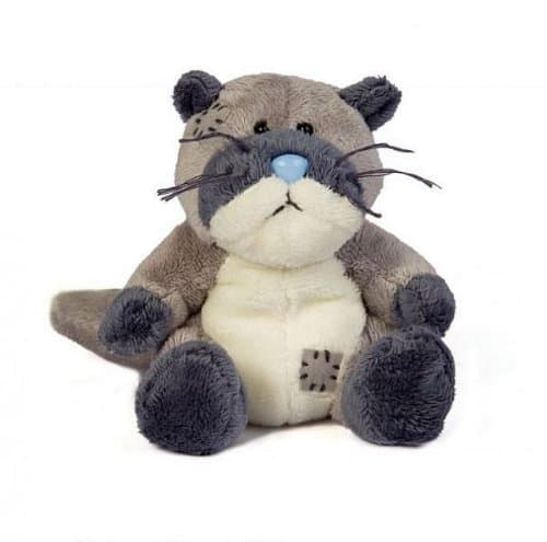 Tatty Teddy & My Blue Nose Friends Mack the Otter soft toy, sits 4" tall.