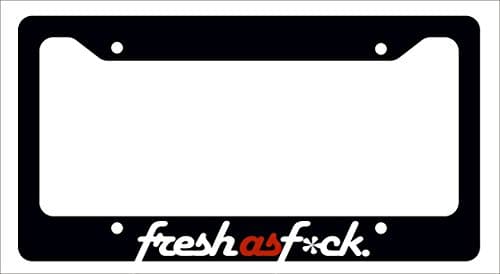 Fresh as FCK License Plate Frame JDM Drift Race Stance