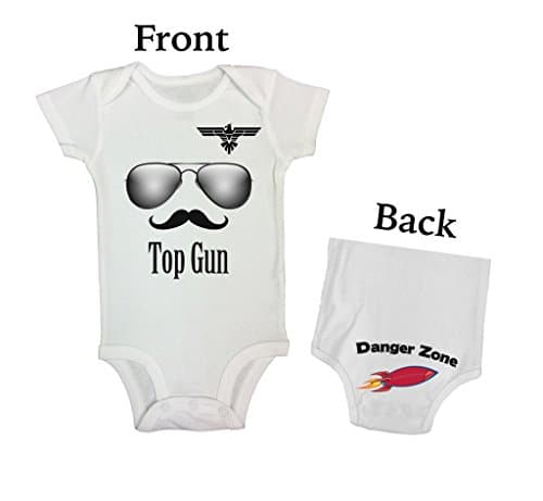Cute Kids Double-Sided Bodysuit Top Gun - Danger Zone - Movie Boutique - Little Royaltee