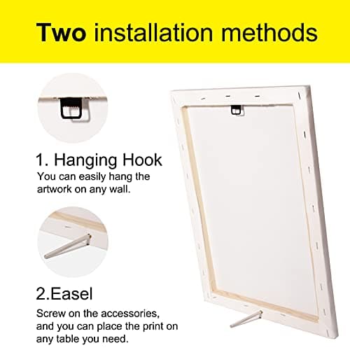 Christian Canvas Wall Art 10 Commandments Canvas Print Positive Scripture Canvas Painting Home Bedroom Wall Decor Framed Gift 12x15 Inch