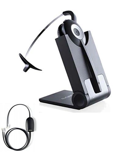 Polycom Compatible Jabra PRO 920 Wireless Headset Bundle with EHS Cord |SoundPoint IP Phones: 335, 430, 450, 550, 560, 650, 670, VVX101, VVX201, VVX300, VVX310, VVX400, VVX410, VVX500, VVX600, VVX1500