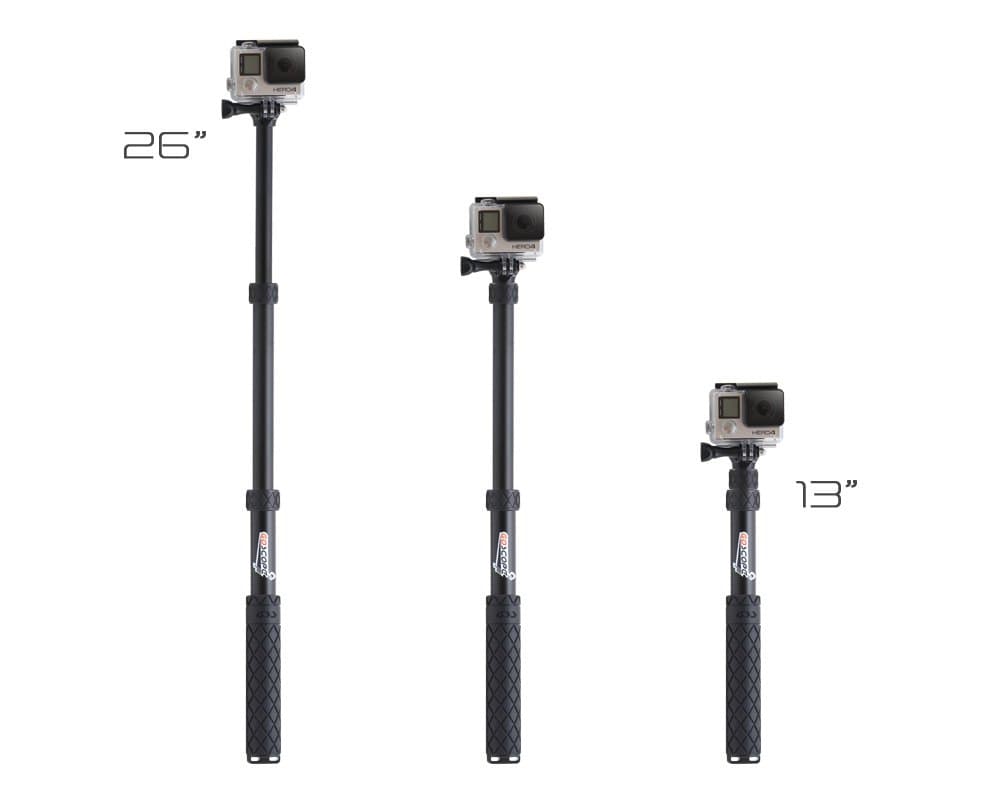 BOOST - Telescoping Pole / Monopod: Expands 13" out to 26" for GoPro HERO4