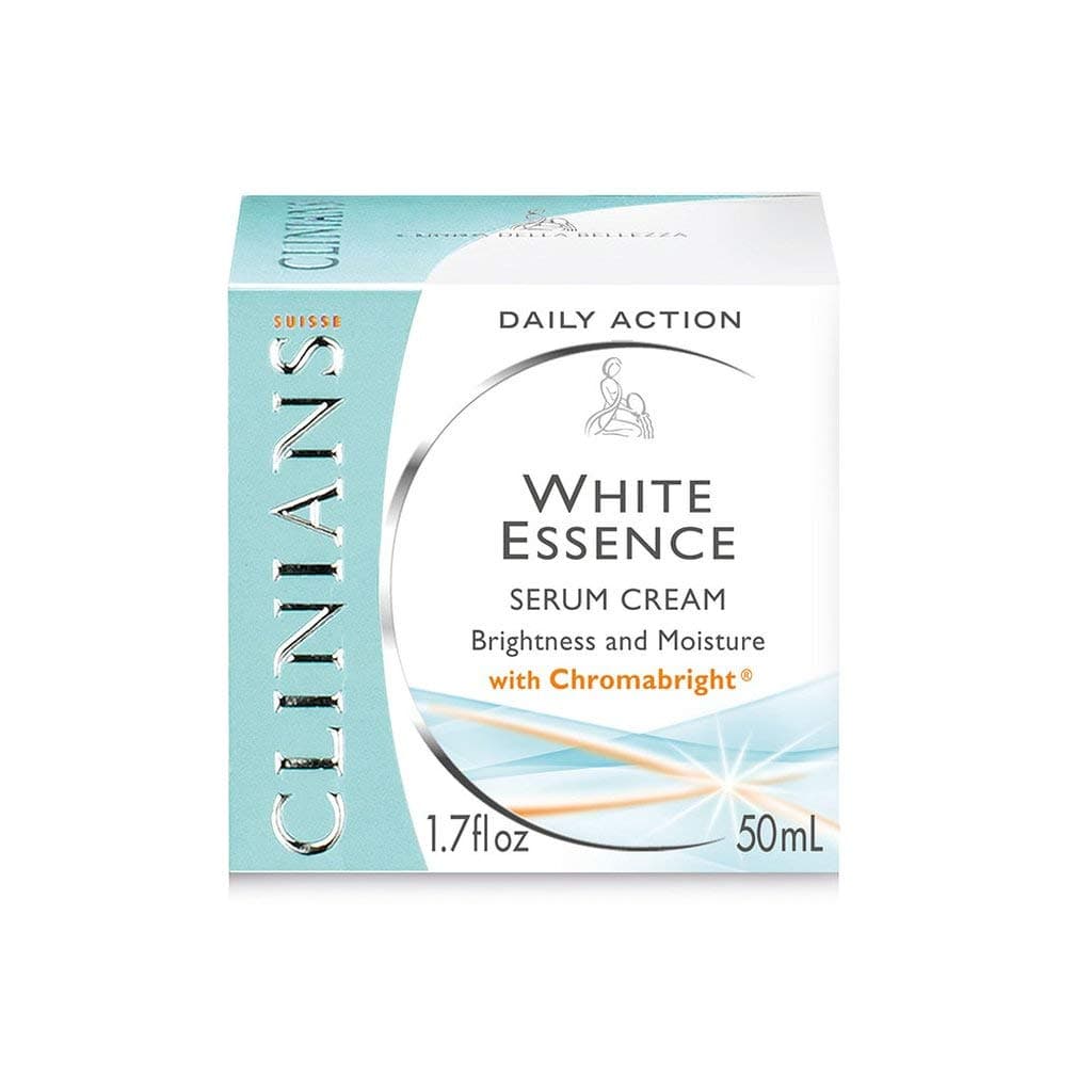 Clinians Daily Action White Essence Serum Cream with Chromabright,1.7 Oz