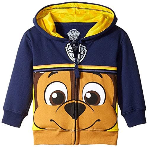PAW Patrol Boys' Toddler Character Big Face Zip-up Hoodies