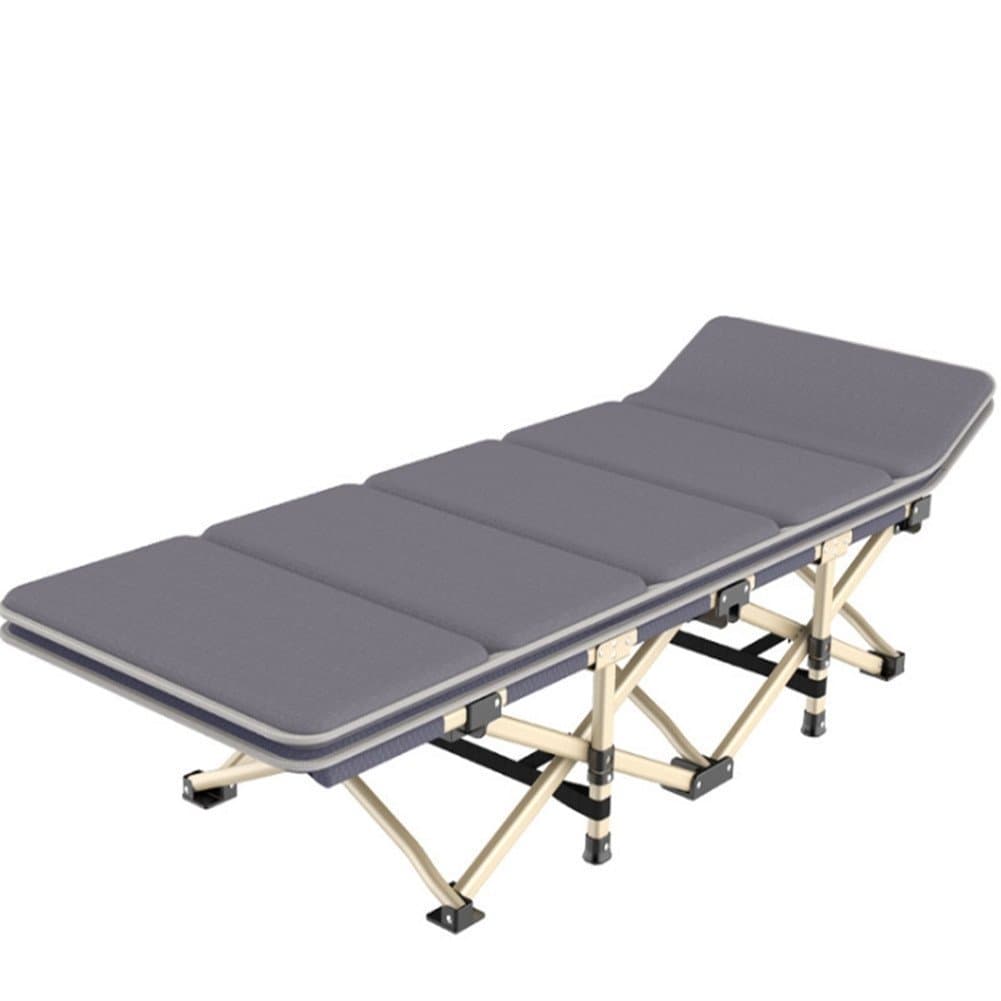 leefitnessFoldable Portable Camping beds, Beach beds, and Outdoor Camping Breaks Will Also Help You Rest Better at Home, with a Maximum Weight of 440 lb(Gray)