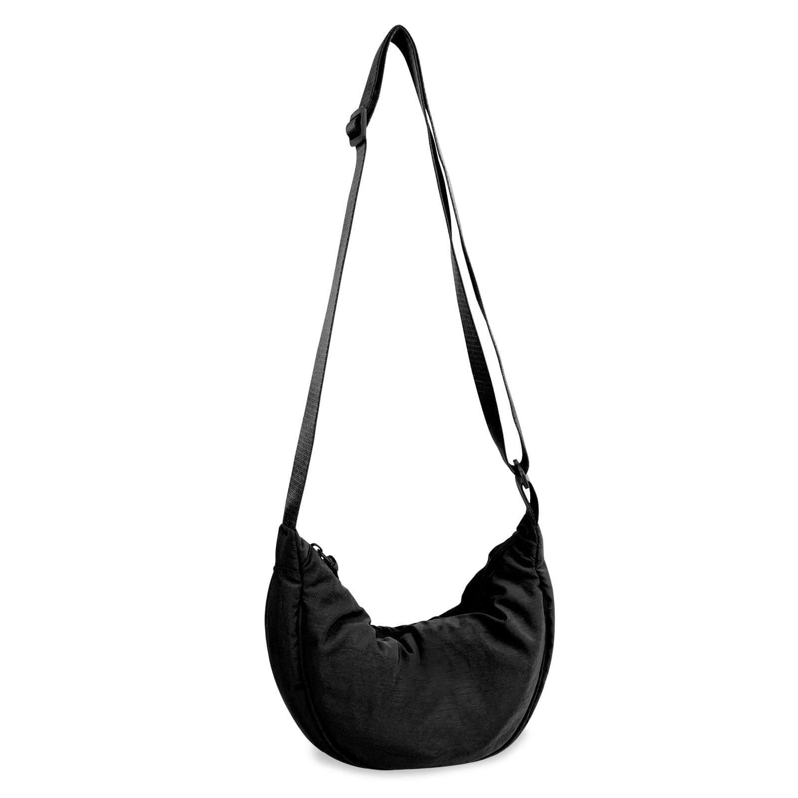 Nylon Crescent Crossbody Bag for Women Purses Trendy Men,Small Travel Sling Bag Hobo