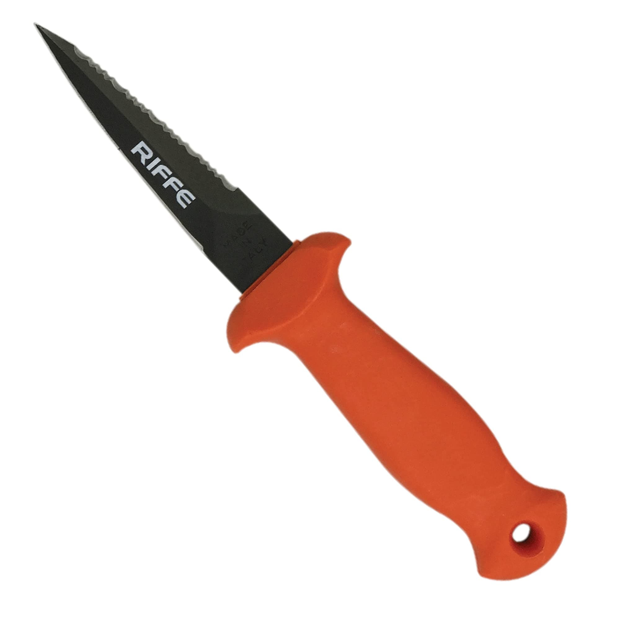 Riffe Stubby Knife Safety Orange Handle