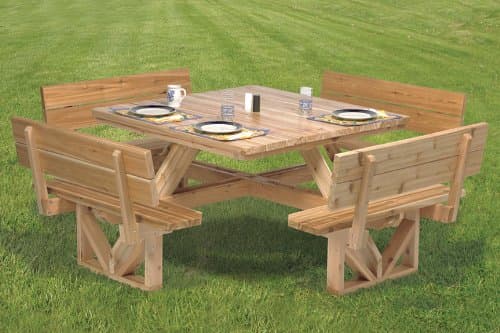 Square Picnic Table Pattern