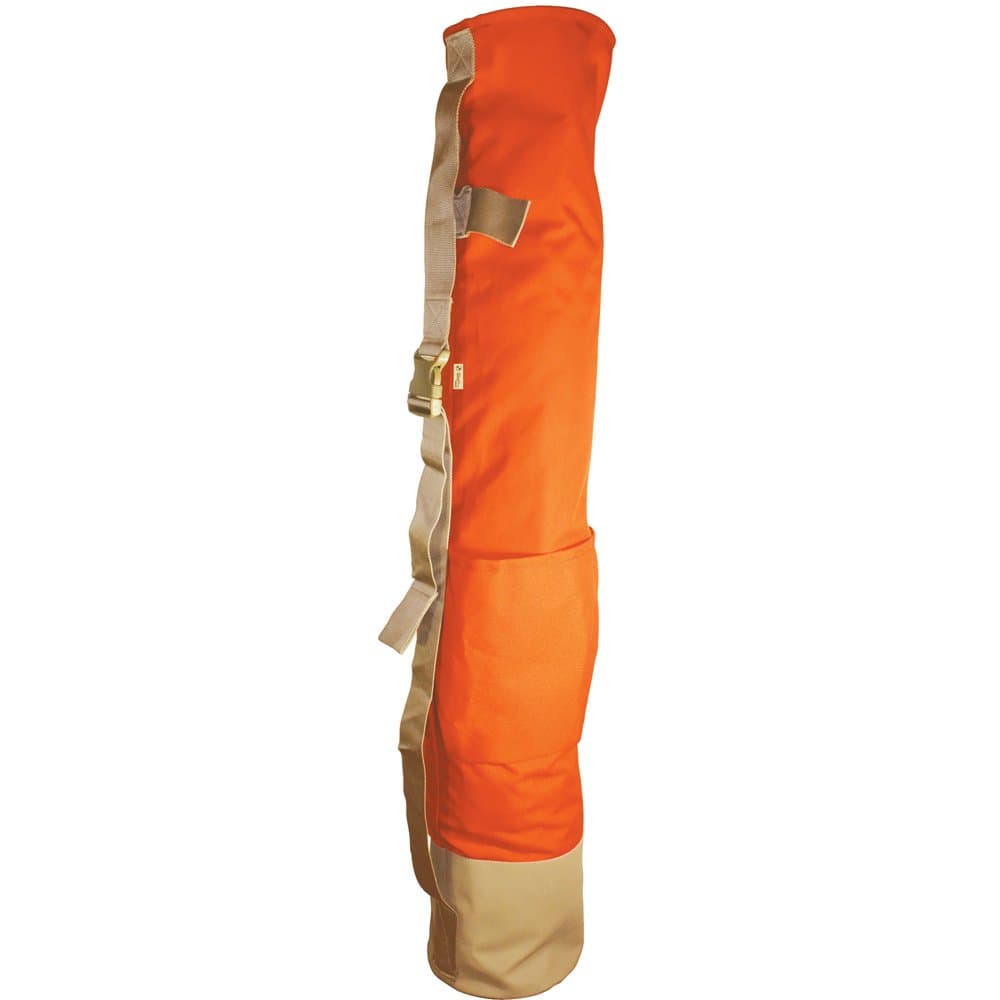 Heavy Duty 48 Inch wood Lath Stake Bag w/Pockets Orange Reinforced Bottom (21-248)