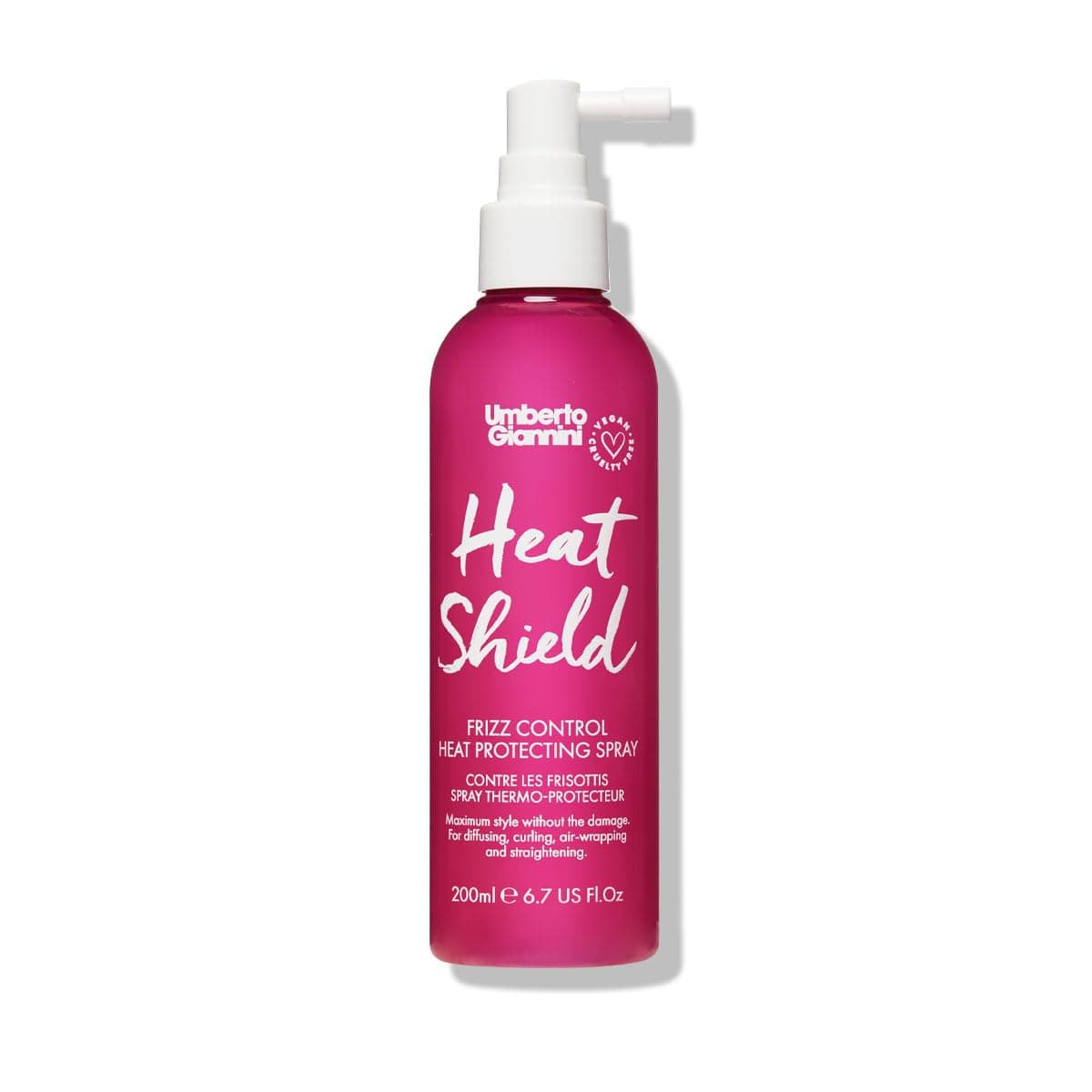 Heat Shield Protecting Heat Defence Spray for All Hair Types 200ML Vegan & Cruelty Free