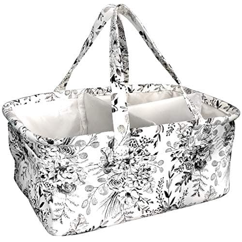 Baby Diaper Caddy - XL Nursery Storage Basket, Organizer for Changing Table by Kiddo Kind