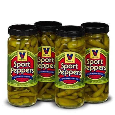 Vienna Chicago Style Sport Peppers 12oz (4 Pack)