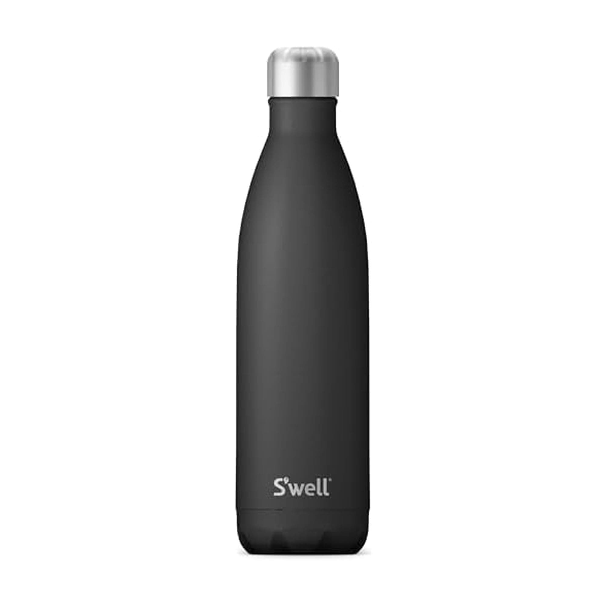 S'well Stainless Steel Water Bottle, 25oz, Onyx, Triple Layered Vacuum Insulated Containers Keeps Drinks Cold for 48 Hours and Hot for 24, BPA Free, Perfect for On the Go