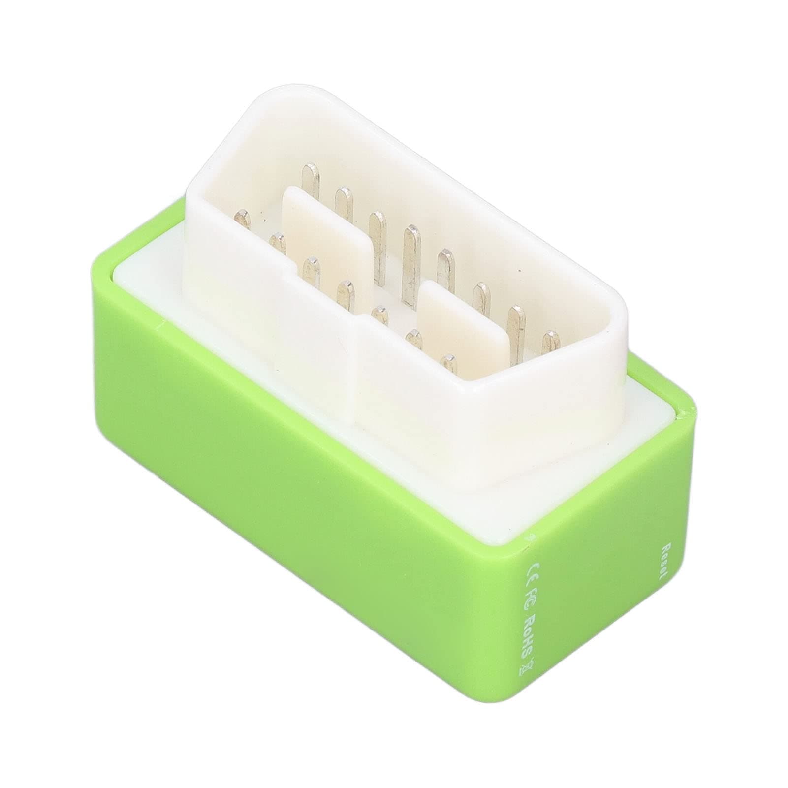 OBD2 ECO Fuel Chip Tuning Box,OBD2 ECO Fuel Save Power Chip Tuning Box 15% Green ABS Universal for Cars Since 1996