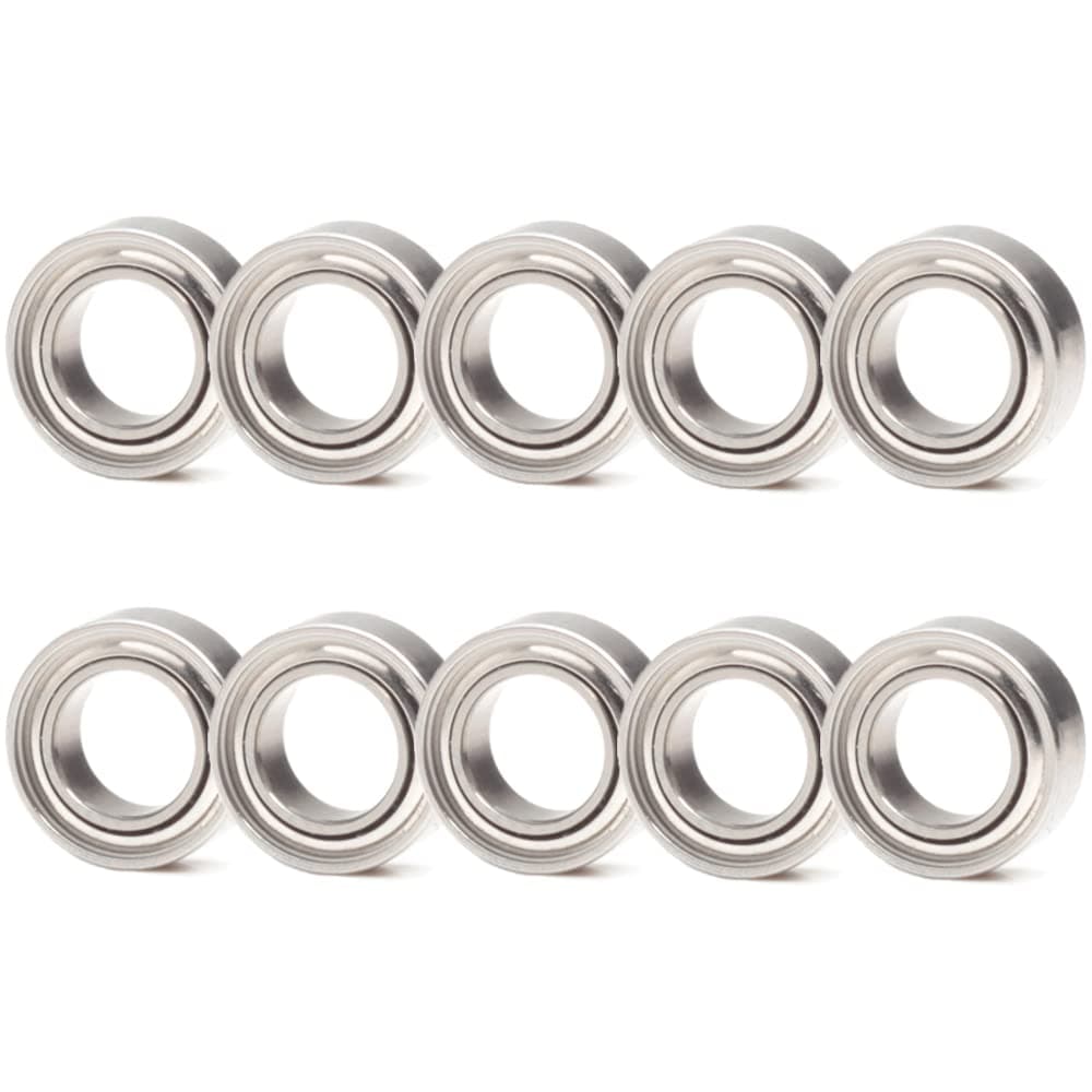 10 Pack 4x7x2.5 Metal Shielded ABEC-5 High Precision Miniature Ball Bearings L-740ZZ (MR74ZZ)