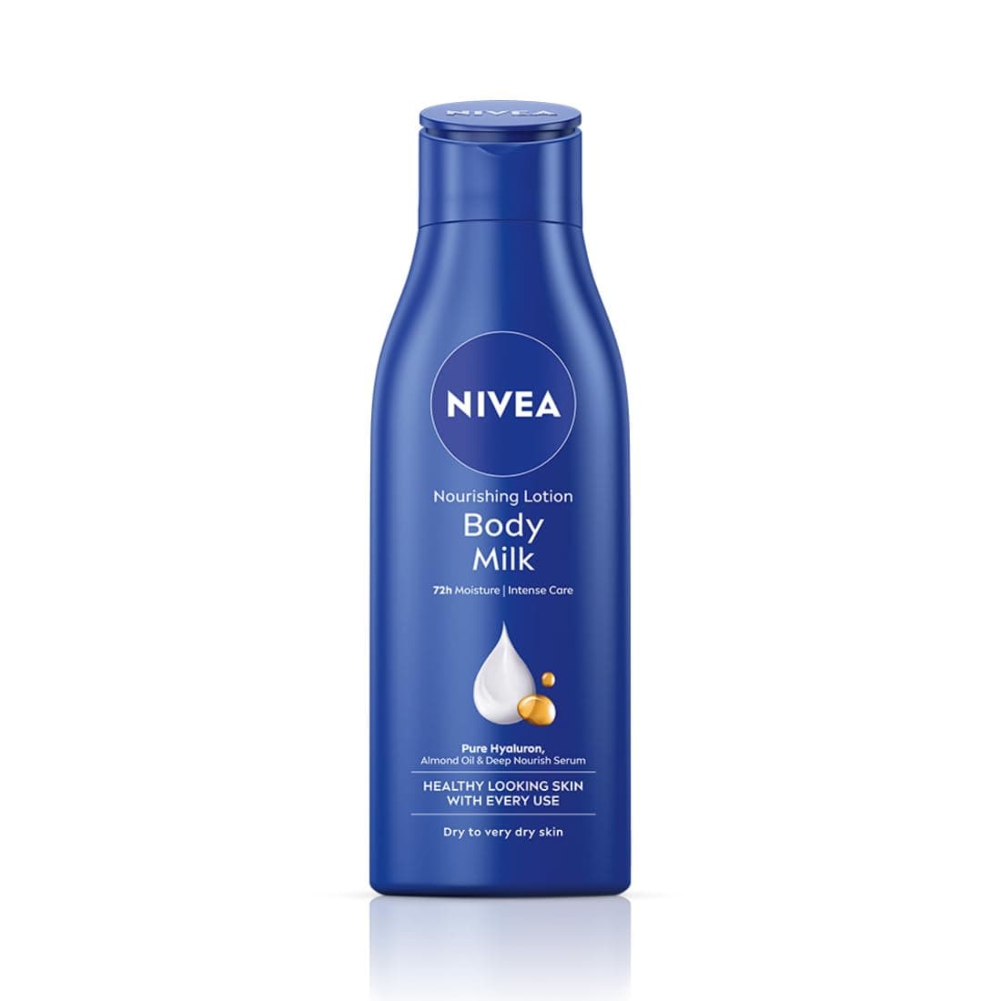 NIVEA Nourishing Body Milk 200ml Body Lotion with Deep Moisture Serum | 48 H Moisturization | With 2X Almond Oil | Smooth and Healthy Looking Skin |For Very Dry Skin