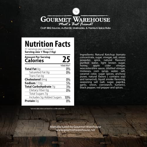 Gourmet Warehouse Sweet Heat and Golden Carolina BBQ Sauce, Premium Barbecue Sauces Handcrafted In Small Batches Gluten-Free, HFCS-Free, Delicious Sauce 16 Ounces Bottle (Pack of 2)