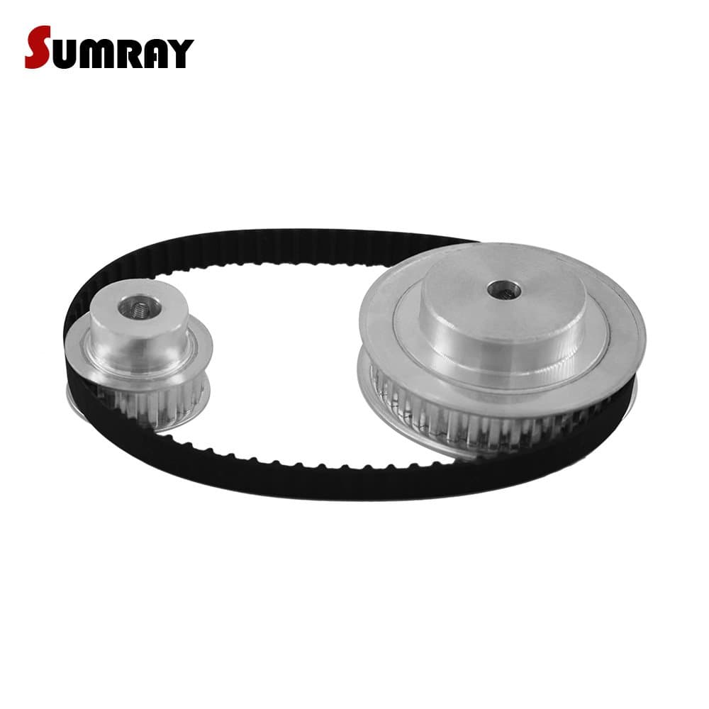 XL Timing Pulley Belt Set Reduction 1:2 XL 20T 40T Bearing Pulley Wheel 11mm Belt Width Timing Pulley CNC 140XL Timing Belt Engraving Machine Accessories Belt Gear Kit
