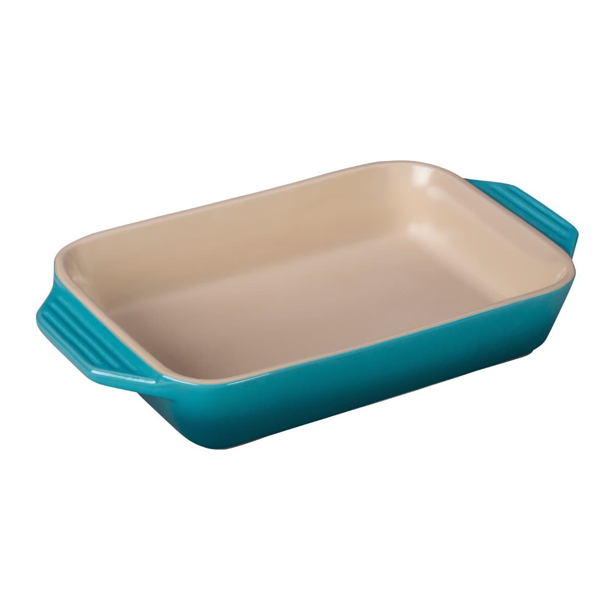 Le Creuset Stoneware Rectangular Dish, 1.8 qt. (10.5" x 7"), Caribbean