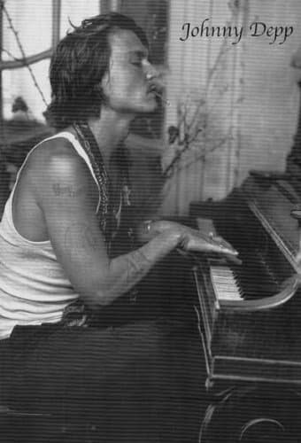 (22x34) Johnny Depp Movie (At Piano) Poster Print
